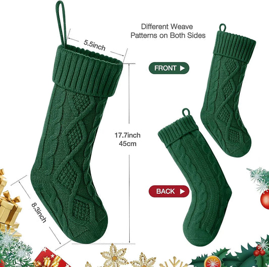 Christmas Stockings Knit Hanging Decoration