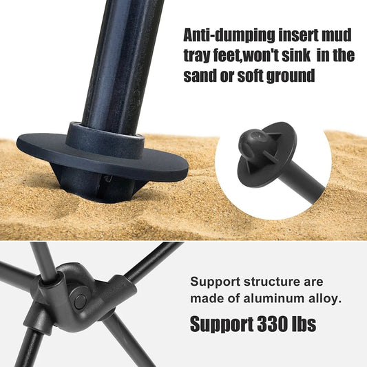 Camping Outdoor Chair with Aluminum Alloy Lightweight