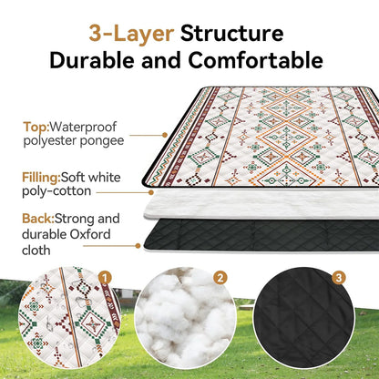 Picnic Blanket Waterproof Oxford Large
