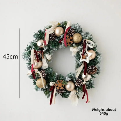 Christmas Hanging Ornament with Pinecone Ball Decoration