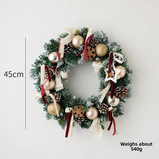 Christmas Hanging Ornament with Pinecone Ball Decoration