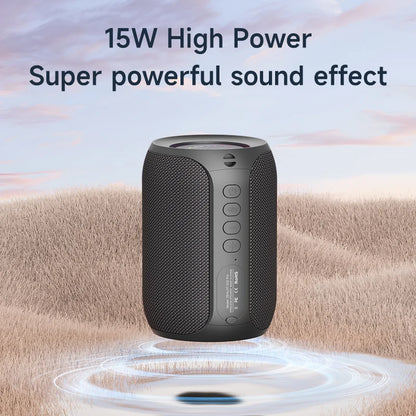 Portable Waterproof Bluetooth Subwoofer Speaker with LED Light