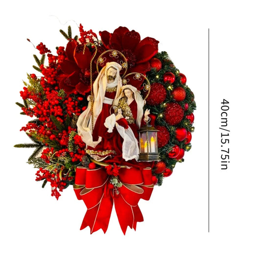 Christmas Wreath Door Hanging Artificial Garland