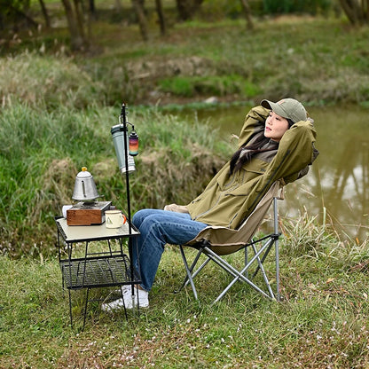 Outdoor Moon Chair with Portable Camping Picnic