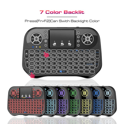 Mini Wireless Bluetooth Keyboard Backlit USB for Android PC