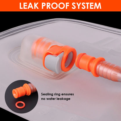 Hydration Bladder with 2L Water Reservoir Bag Leak-Proof