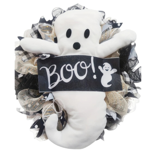 Halloween Wreath Ghost Doll Indoor Decoration