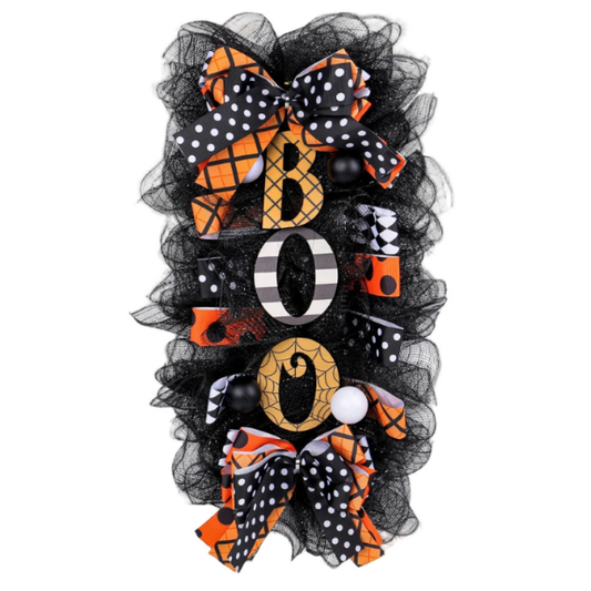 Halloween Wreath Pumpkin Door Hanging Decoration