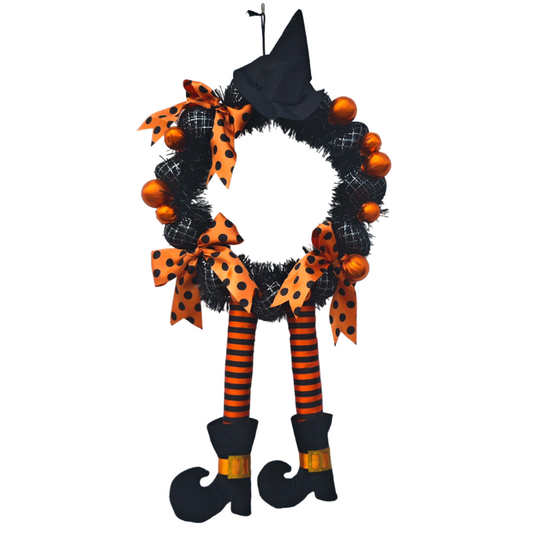 Pumpkin Garland Halloween Door Hanging Wreath