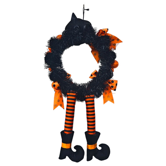 Pumpkin Garland Halloween Door Hanging Wreath