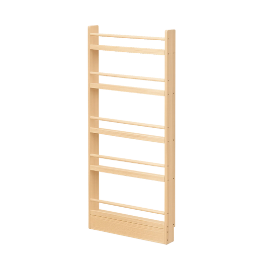 Bookshelf Solid Wood Modern Storage Rack