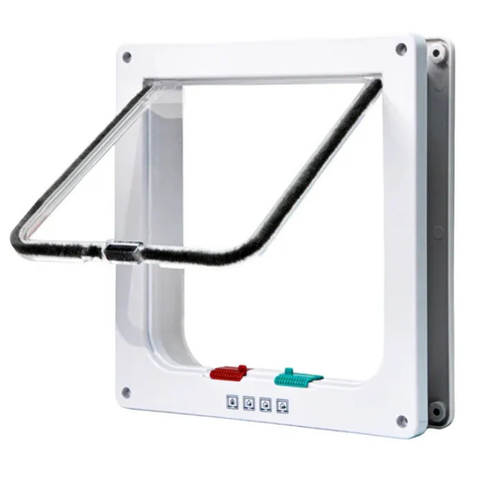 Pet Door Locking 4 Way ABS Cat Dog Flap