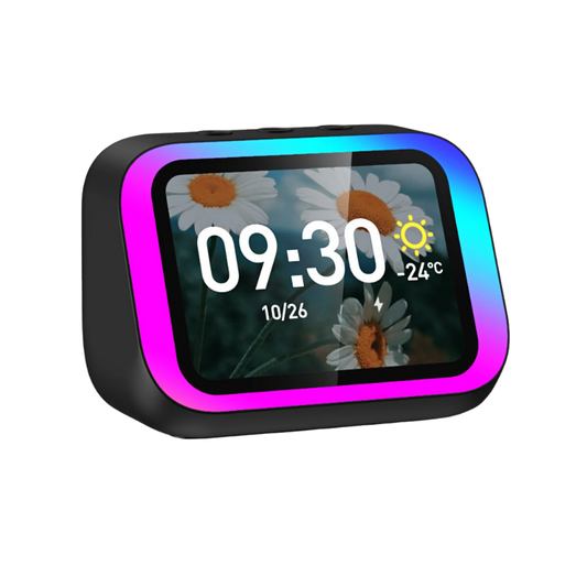 Bluetooth Speaker with Smart Clock Large Screen Display