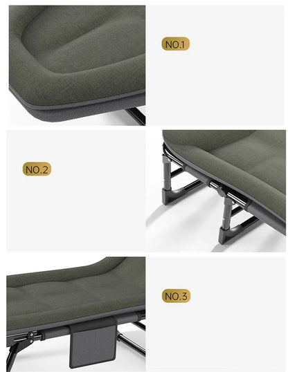 Outdoor Bed Reclining Chair with Adjustable Portable Single
