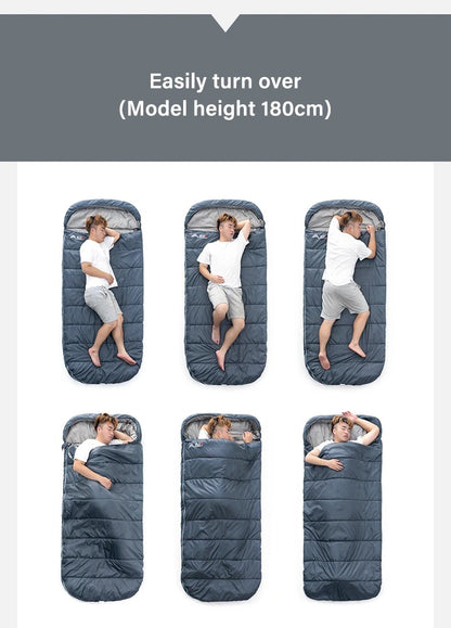 Camping Sleeping Bag with Lightweight 3 Season Adult Large