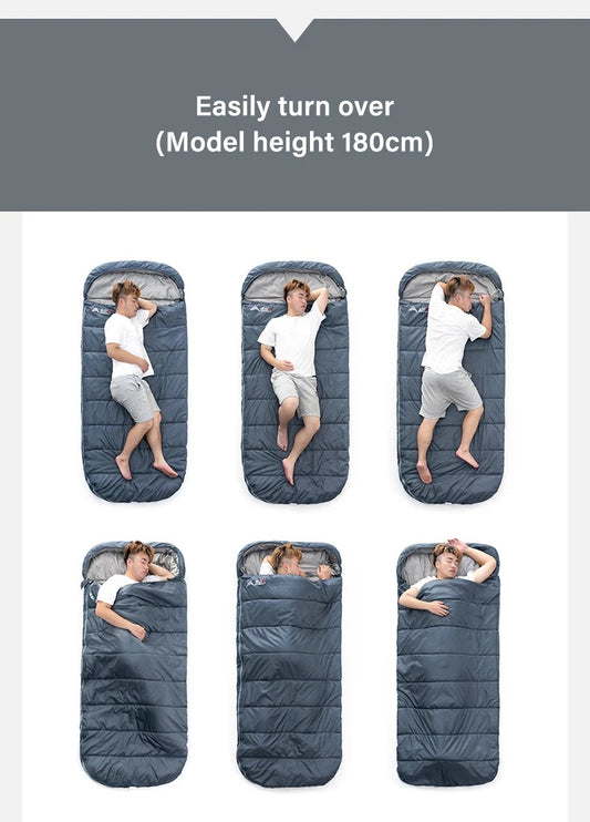 Camping Sleeping Bag with Lightweight 3 Season Adult Large