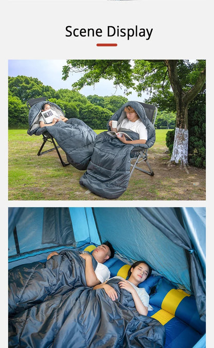 Camping Sleeping Bag with Lightweight 3 Season Adult Large