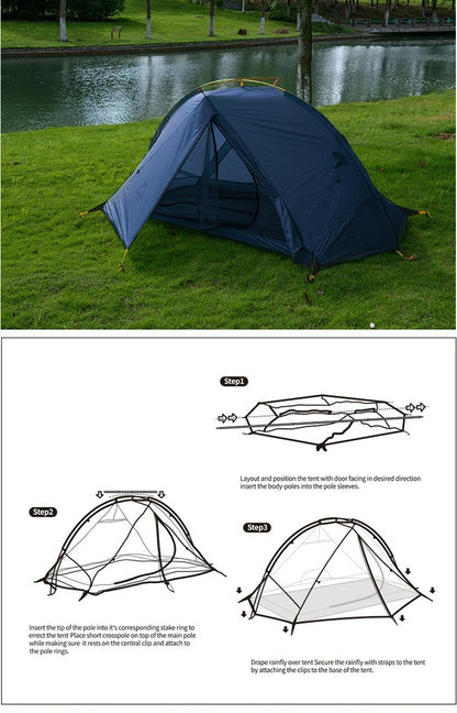 Outdoor Hiking Tent with Ultralight Waterproof Nylon (1  Person)
