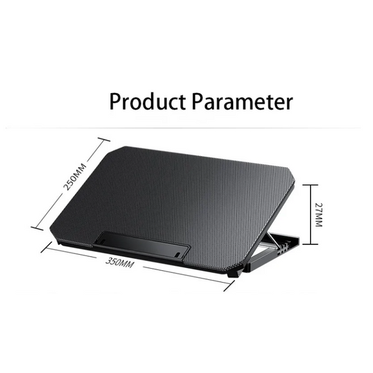 Laptop Cooler Stand Adjustable Dual Fan USB