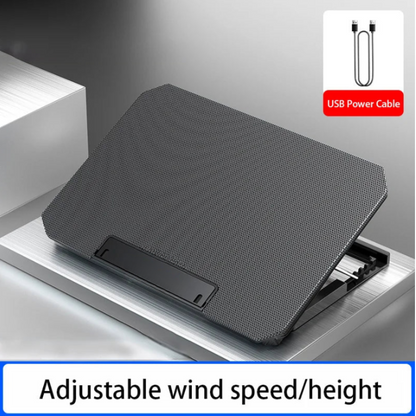 Laptop Cooler Stand Adjustable Dual Fan USB