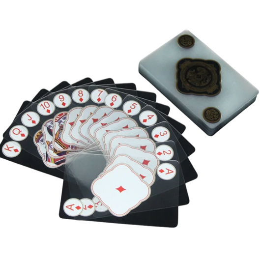 Playing Cards Waterproof Transparent PVC for Poker Games