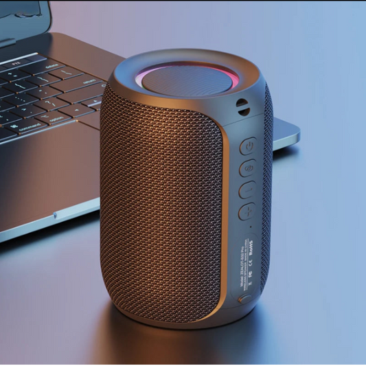 Portable Waterproof Bluetooth Subwoofer Speaker with LED Light