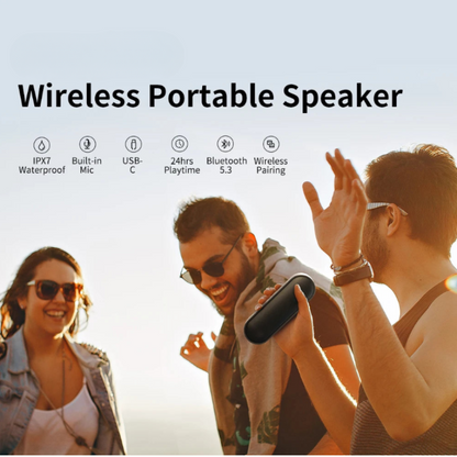 Waterproof Portable Bluetooth Speaker with deep Bass