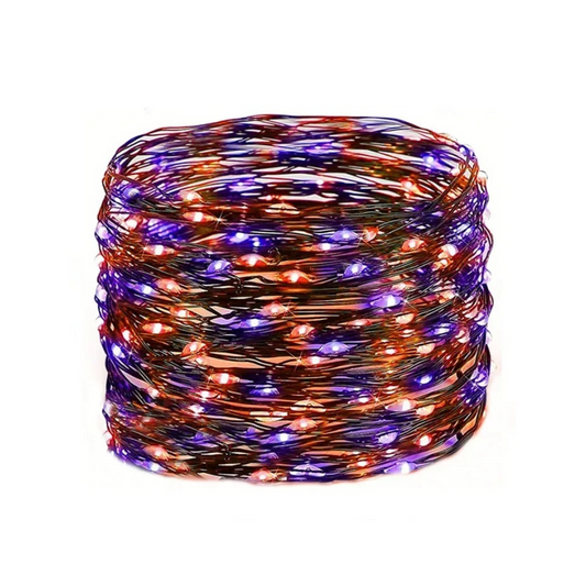 Halloween Fairy Lights with Purple Orange Lights