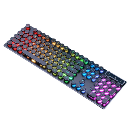 Retro Typewriter Gaming Keyboard RGB Wired 104 Keys