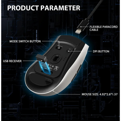 Lightweight Wireless Bluetooth RGB Gaming Mouse