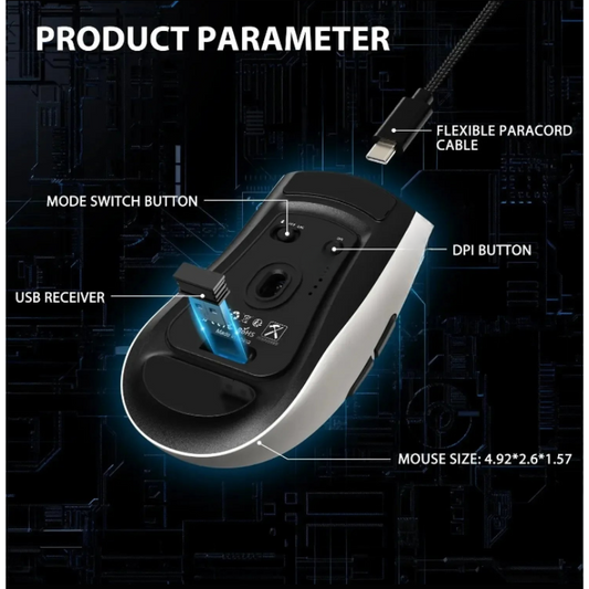 Lightweight Wireless Bluetooth RGB Gaming Mouse