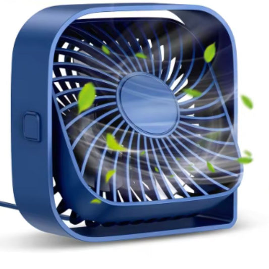 Portable Mini Desk Fan (Blue)