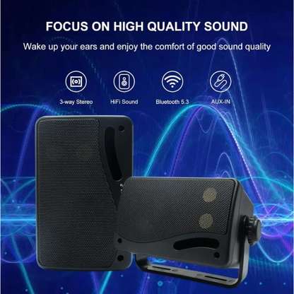 Outdoor Bluetooth Speakers Waterproof 200W Wall Mount