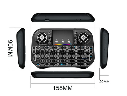Mini Wireless Bluetooth Keyboard Backlit USB for Android PC