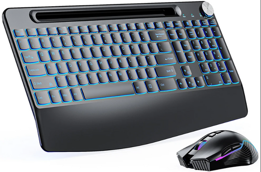 RGB Wireless Rechargeable Keyboard Mouse Combo