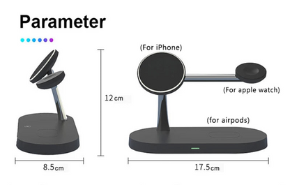 3 in 1  Wireless Charger Stand for iPhone & Apple Watch
