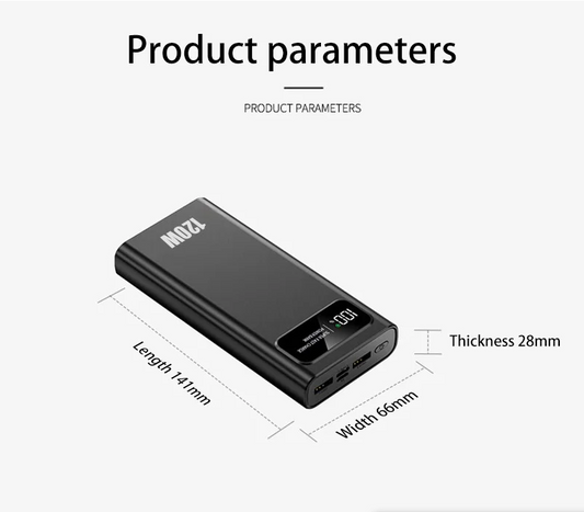 Power Bank 100000mAh Fast Charging Digital Display