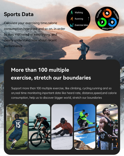 Smart Watch Bluetooth Call Fitness Tracker Waterproof
