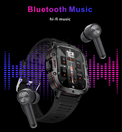 Smart Watch Men Rugged Outdoor Waterproof Bluetooth Call