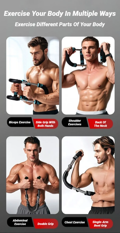 Arm Exerciser U-Shaped Adjustable Resistance Strength Trainer