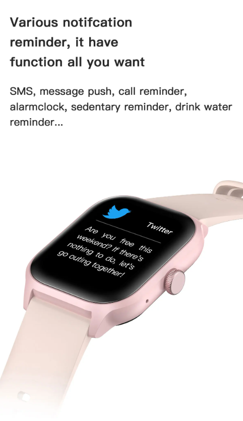 Smart Watch Fitness Tracker Bluetooth Call Touchscreen