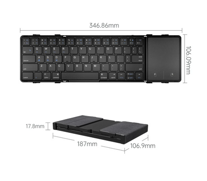 Folding Bluetooth Keyboard with Touchpad
